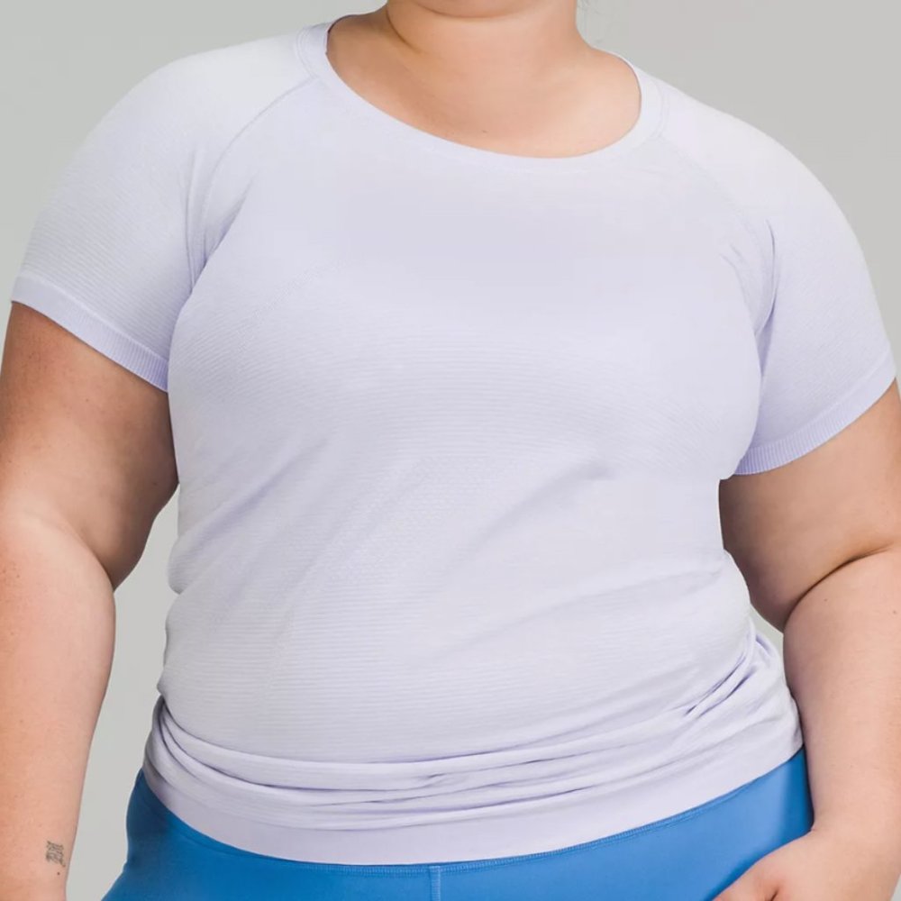 Lululemon Swiftly Tech Pastel Blue SS Shirt Size 4